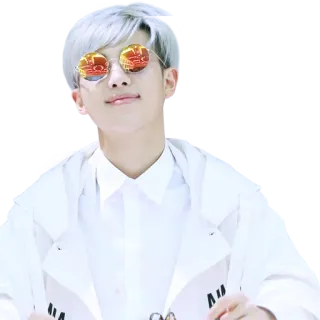 😎 persona, occhiali da sole, ritratto, moda, stile, K-Pop telegram sticker