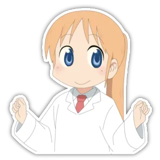 😊 Anime, Postać, Dziewczyna, Ilustracja, Słodkie, Kreskówka telegram sticker
