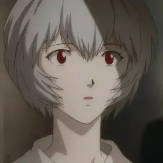📓 Rei Ayanami Neon Genesis Evangelion Anime, Manga, Portrait, Rei Ayanami, Evangelion whatsapp sticker