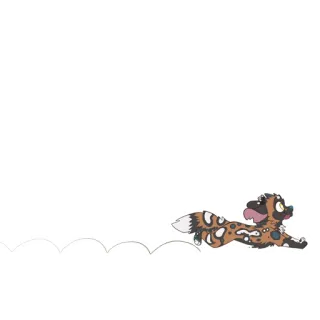 🔜 chien, course, animal, mignon, dessin animé, chien sauvage whatsapp sticker
