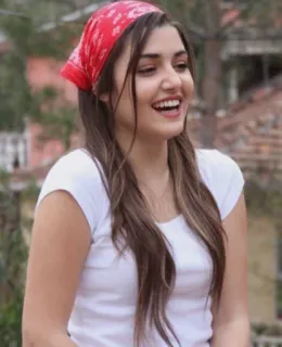 🤣 mulher, retrato, lenço, sorrindo telegram sticker