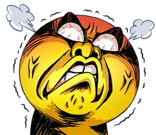 😡 tức giận, điên, hoạt hình, bực bội, hơi nước telegram sticker