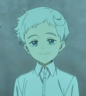 💫 Norman The Promised Neverland Аниме, Мультфильм, Мальчик, Персонаж, Норман, Обещанный Неверленд telegram sticker