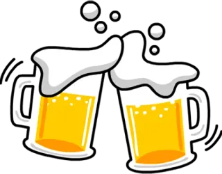 🍻 bir, bersulang, toast, alkohol, minuman, perayaan telegram sticker
