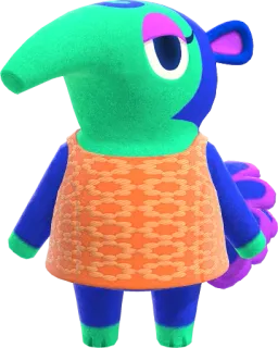 🐜 Anabelle Animal Crossing, Tier, Cartoon, Anabelle, Charakter, Süß, Bunt telegram sticker