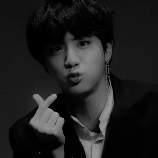 ✖️ kpop, k-pop, personne, chanteur, homme, cœur telegram sticker