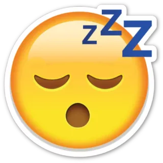 😴 zzz sleepy, emoji, sleeping, tired, zzz, face, expression telegram sticker