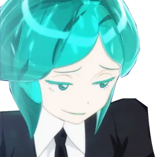 😏 Phosphophyllite Houseki no Kuni anime, character, phosphophyllite, houseki no kuni telegram sticker