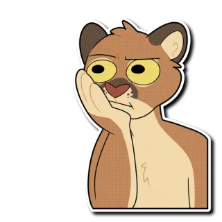 😐 kot, zwierzę, naklejka, kreskówka, słodki telegram sticker