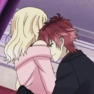 🍷 anime, romantic, cartoon, love, couple telegram sticker