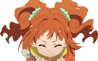 😆 Anime, Ragazza, Cucchiaio, Arrabbiato/a, Carino/a telegram sticker