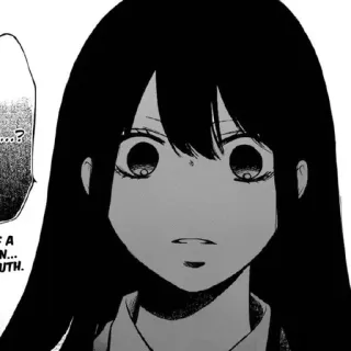 🖤 A MAN... TRUTH. anime, menina, mangá, mulher, rosto, ilustração telegram sticker