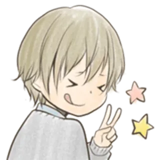 😋 Anime, Phim hoạt hình, Nhân vật, Dễ thương, Minh họa, Dấu hiệu hòa bình telegram sticker