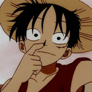 🍖 Monkey D. Luffy One Piece 애니메이션, 원피스, 루피, 만화, 망가 telegram sticker