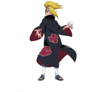 🥵 Deidara Naruto อนิเมะ, มังงะ, แสงอุษา, นินจา, ดินเหนียว, ระเบิด whatsapp sticker