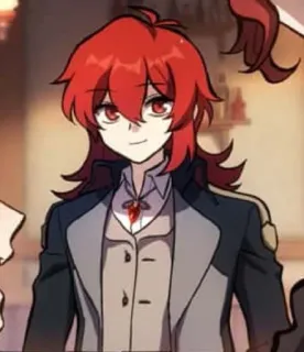 🌟 Diluc Genshin Impact Anime, Video game, Rambut merah, Genshin, Diluc whatsapp sticker