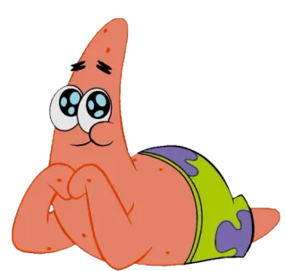 😍 Patrick Star SpongeBob SquarePants Cartoon, Patrick Star, SpongeBob Schwammkopf, süß, animiert telegram sticker