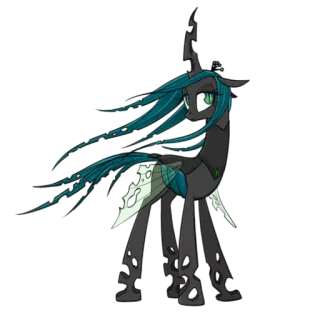 😒 Queen Chrysalis My Little Pony Rainha Chrysalis, My Little Pony, Desenho animado, Pônei, Vilão, Changeling whatsapp sticker