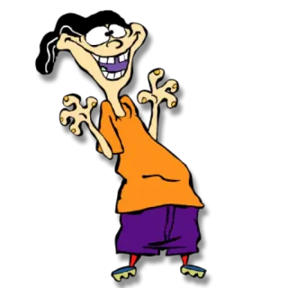 😱 Ed Ed, Edd n Eddy Мультфильм, Эд, Эдд и Эдди, Персонаж, Смешной, Комедия whatsapp sticker