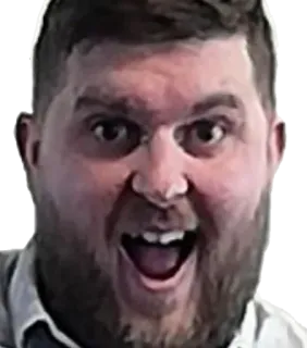 😛 man, beard, face, expression, portrait, headshot telegram sticker