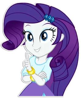 ☝️ Rarity My Little Pony, desenho animado, menina, animação, magia telegram sticker