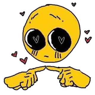 🥺 Emoji, Amor, Corazones, Lindo, Amarillo telegram sticker