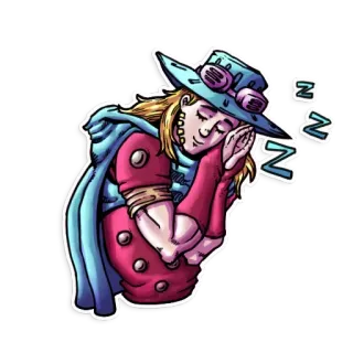 😴 นอนหลับ, กำลังนอนหลับ, หมวก, คน, การ์ตูน, ศิลปะ telegram sticker