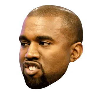 😪 Kanye West musicista, rapper, celebrità, kanye, west telegram sticker