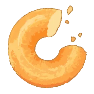 😊 cereal, snack, comida, desayuno, crujiente, Cheerio whatsapp sticker