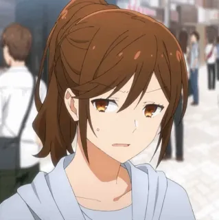 🕰 Hori Kyouko Horimiya 애니메이션, 호리, 호리미야, 호리 쿄코, 만화, 인물 사진, 미소 telegram sticker