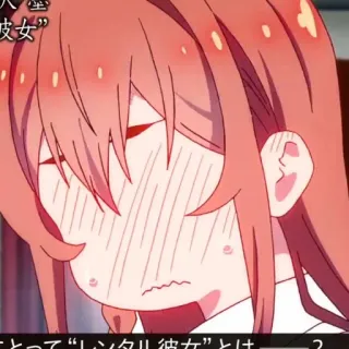 🌸 彼女 аниме девушка, мультфильм, девушка, каваи, аренда девушки telegram sticker