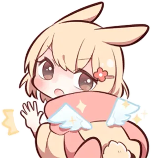 😇 애니메이션, 만화, 귀여운, 카와이, 치비, 만화, 여자 telegram sticker
