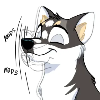 🙂 cachorro, desenho animado, animal, animal de estimação, feliz, fofo, alegre telegram sticker