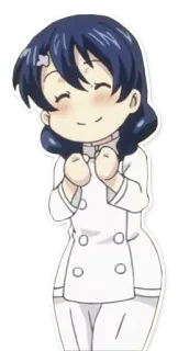 😊 anime, chef, cooking, happy, cute telegram sticker