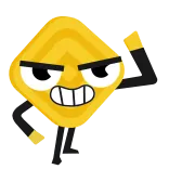 👍 Emoji, Dito medio, Offensivo, Cartone animato telegram sticker