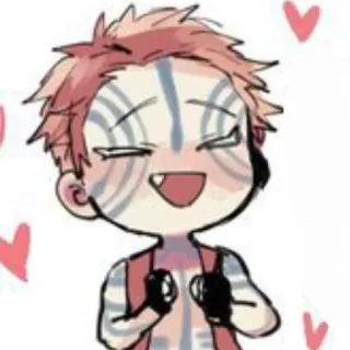 🥰 Akaza Demon Slayer Аниме, Клинок, рассекающий демонов, Аказа, Сердечки, Фанатское творчество telegram sticker