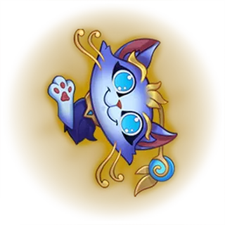 😊 Yuumi League of Legends 고양이, 마법사, 귀여운, 게임, 지원 telegram sticker