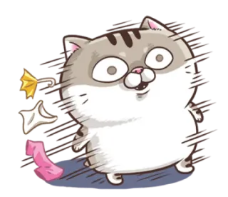 😵 고양이, 만화, 동물, 귀여운, 스티커 telegram sticker