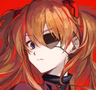 ❤️ Asuka Langley Soryu Evangelion Anime, Gadis, Patch, Evangelion, Asuka telegram sticker