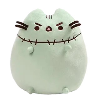 🧟‍♀ Pusheen Pusheen, gatto, cartone animato, carino, zombie, halloween telegram sticker