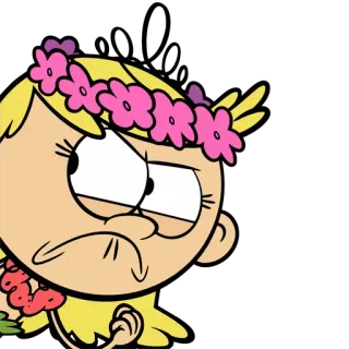 😠 Lola Loud The Loud House animé, dessin animé, en colère, frustré, Lola, Bienvenue chez les Loud telegram sticker