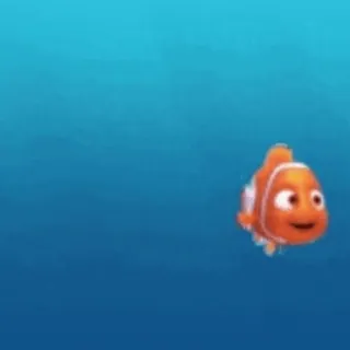 😜 Nemo Finding Nemo poisson, poisson-clown, Nemo, animé, dessin animé, océan telegram sticker