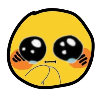 😢 表情符号, 可爱, 哭泣, 恳求, 卡哇伊 telegram sticker