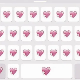 💗 hati, cinta, emoji, keyboard telegram sticker