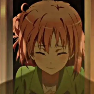 🖇 anime, meisje, glimlachend, schattig, portret telegram sticker