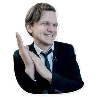 👏 pessoa, homem, terno, gravata, aplaudindo, empresário telegram sticker