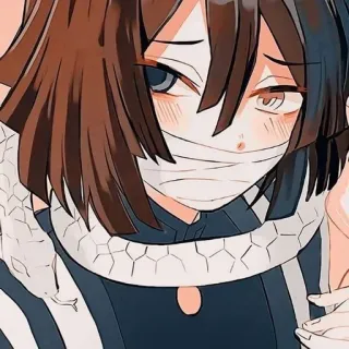 🐍 Obanai Iguro Demon Slayer โอบาไน อิกุโระ, ดาบพิฆาตอสูร, อนิเมะ, มังงะ, งู, ตัวละคร, ภาพประกอบ telegram sticker