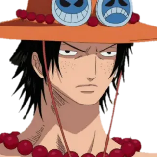 😡 Ace One Piece Anime, Personaje, One Piece, Ace whatsapp sticker