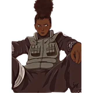 🦔 woman, cartoon, art, character, drawing, anime whatsapp sticker