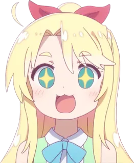 🤩 Anime, Gadis, Lucu, Kartun, Karakter, Rambut pirang telegram sticker